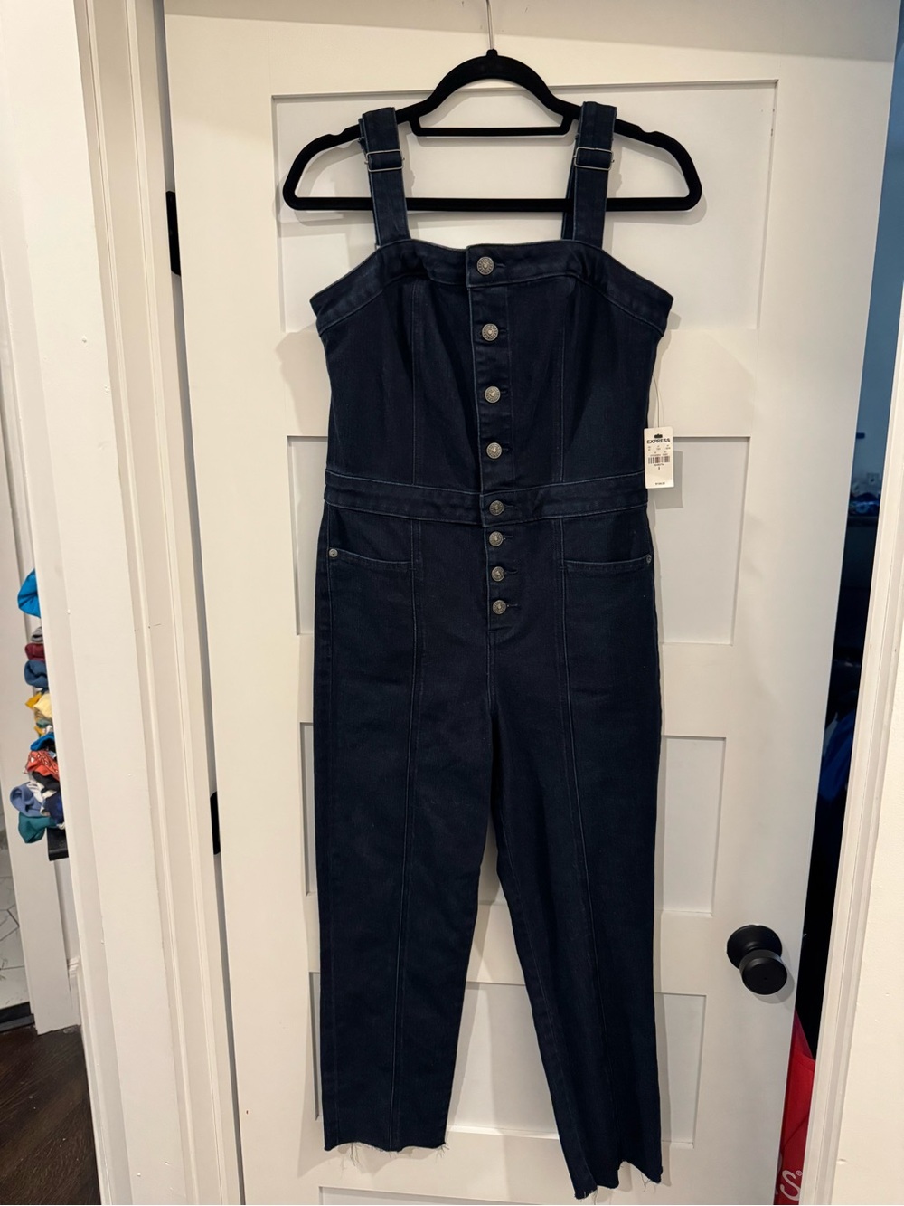 Denim jumper. Size medium(8). NWTs.